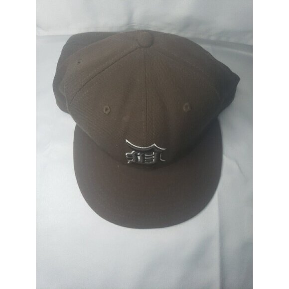 Detroit Brown Hat Cap New Era Size 7 1/2 Fitted 59Fifty MLB Baseball - Picture 4 of 16